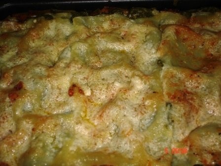 Lasagna cu trei feluri de branza si spanac