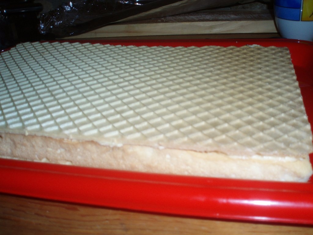 Prajitura cu foi de napolitana