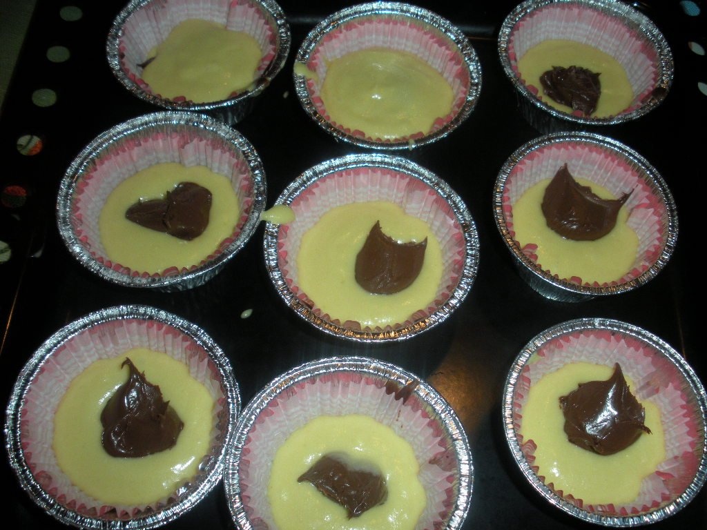 Muffins cu nutella