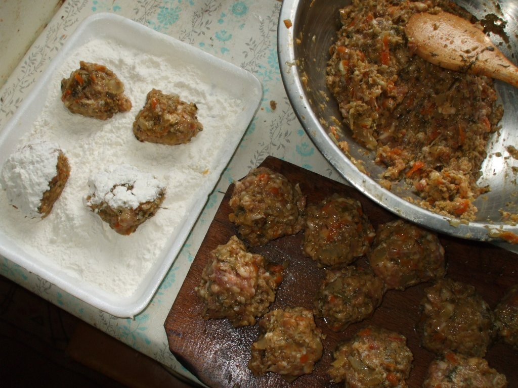 Chiftele de porc cu soia