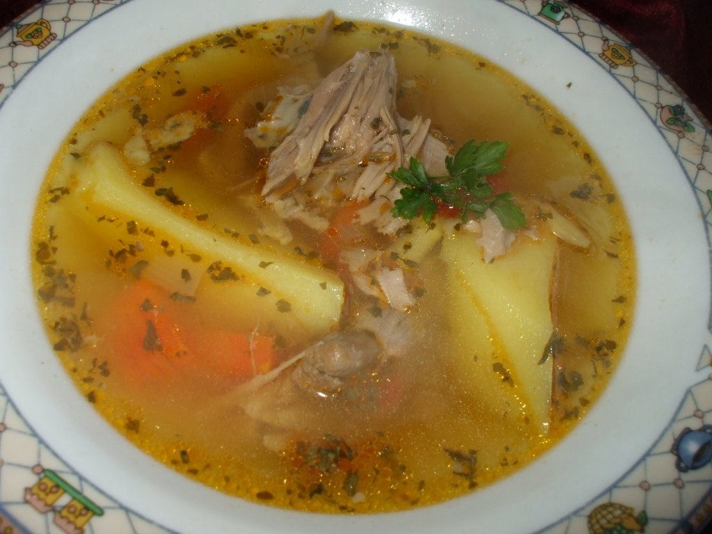 Ciorba de vitel cu legume congelate