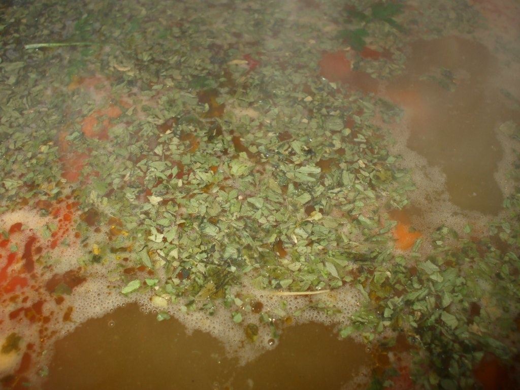 Ciorba de vitel cu legume congelate