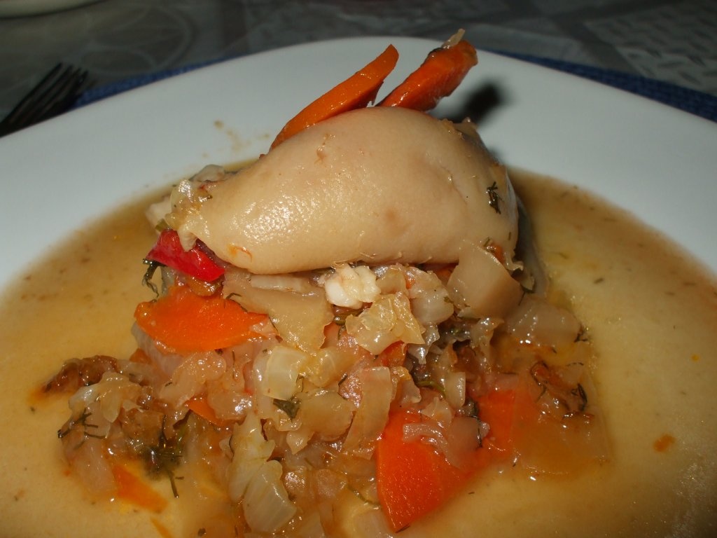 Varza calita cu ciolan crud