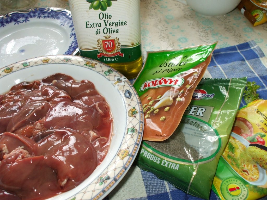 Ficatei de pui la gratar