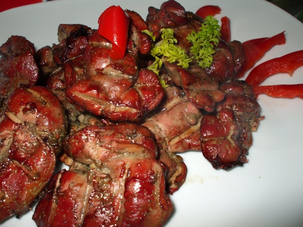 Ficatei de pui la gratar