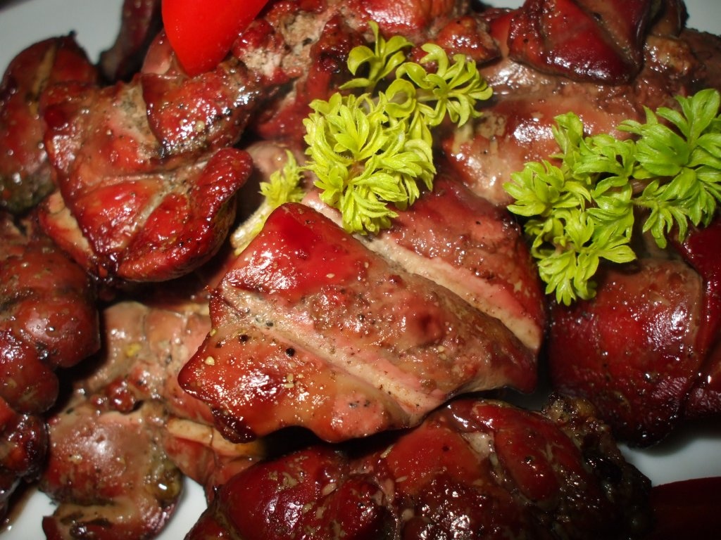 Ficatei de pui la gratar