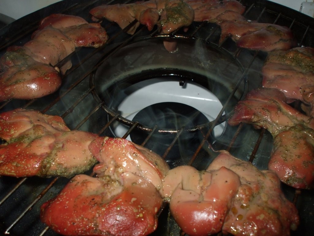 Ficatei de pui la gratar