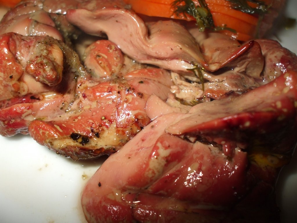 Ficatei de pui la gratar