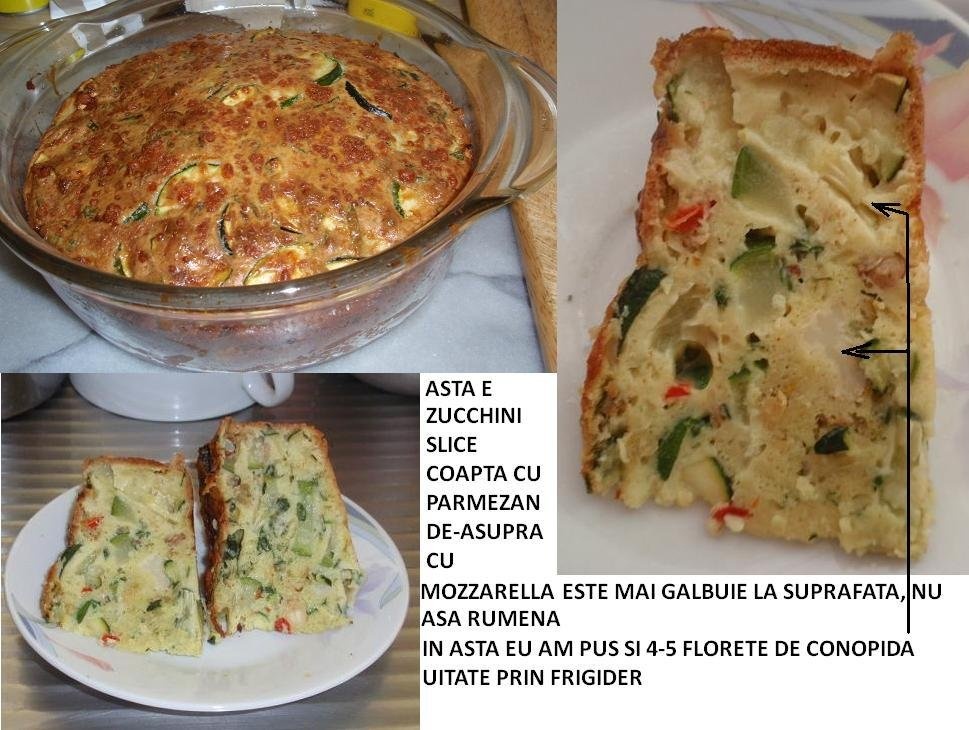 zucchini slice-felia cu dovlecei