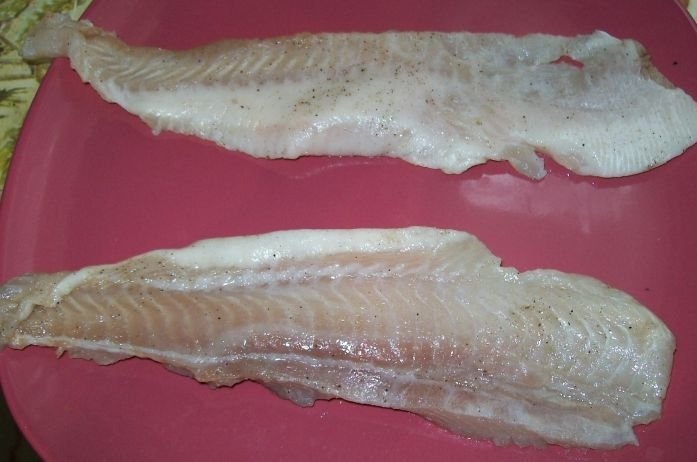 Manson de Pangasius cu fructe de mare, sos de citrice si ciuperci la gratar
