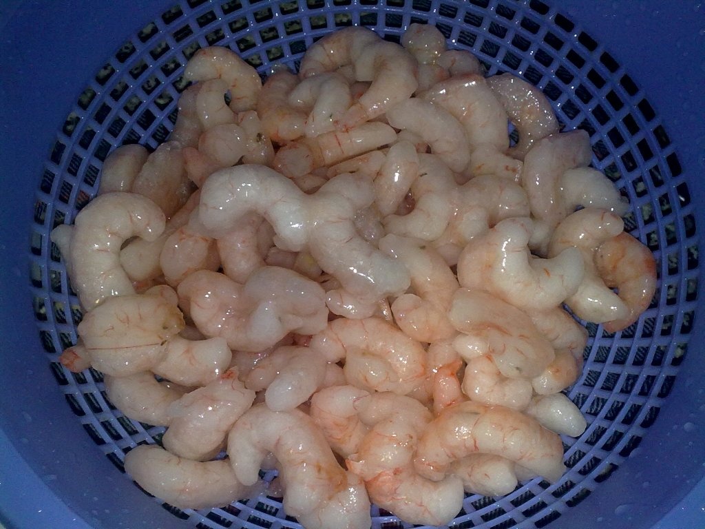 Creveti, in sos picant-gampa al pil pil