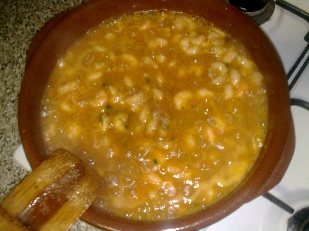 Creveti, in sos picant-gampa al pil pil