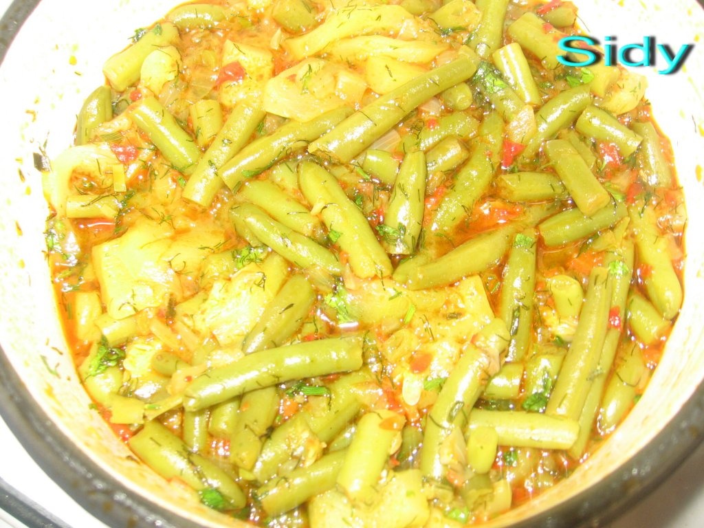 Aripa de curcan cu fasole verde