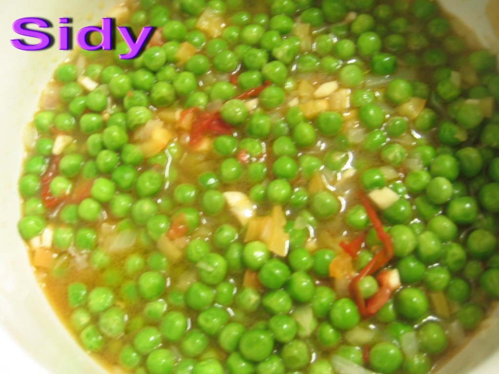 Ficatei de pasare cu mazare verde