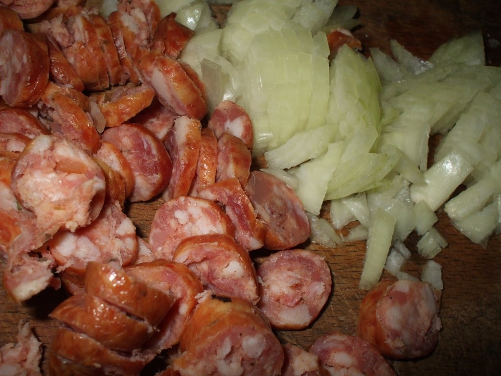 Omleta Calzone cu carnati