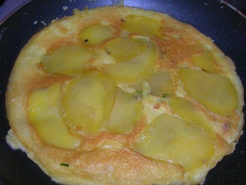 omleta cu cartofi si kaiser