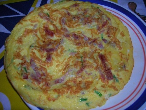 omleta cu cartofi si kaiser