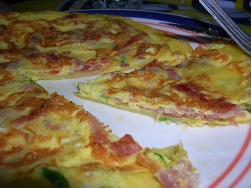 omleta cu cartofi si kaiser