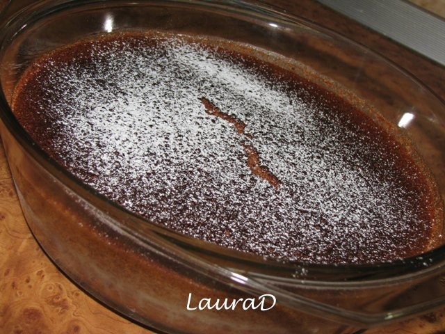 Pudding de ciocolata cu lamaie verde