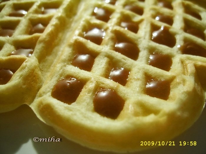 Gauffre cu caramel