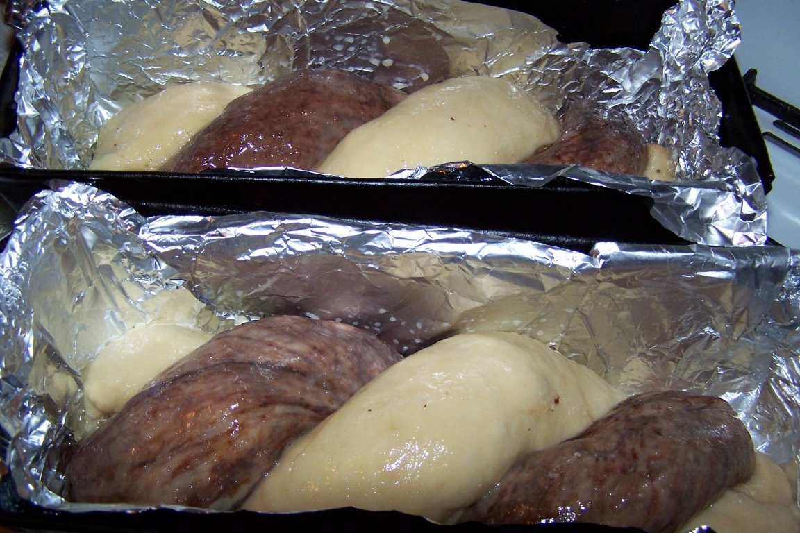 Cozonac cu stafide si rahat