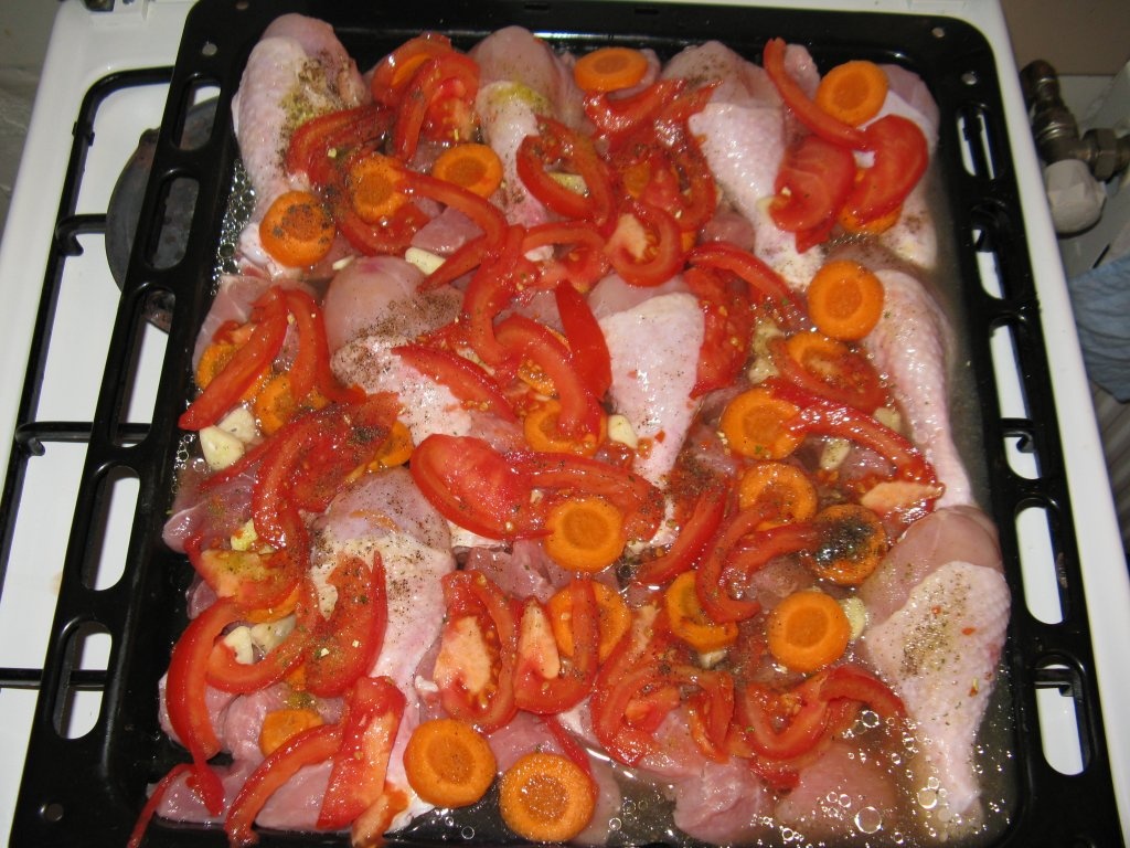 Fripura pulpe de pui si carne de porc