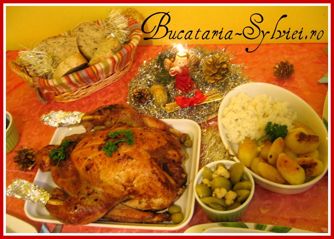 Curcan umplut la cuptor