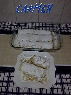 Placinta cu foi subtiri si branza de vaci dulce