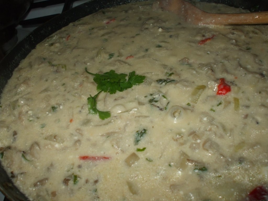 Ciuperci pleurotus cu smantana