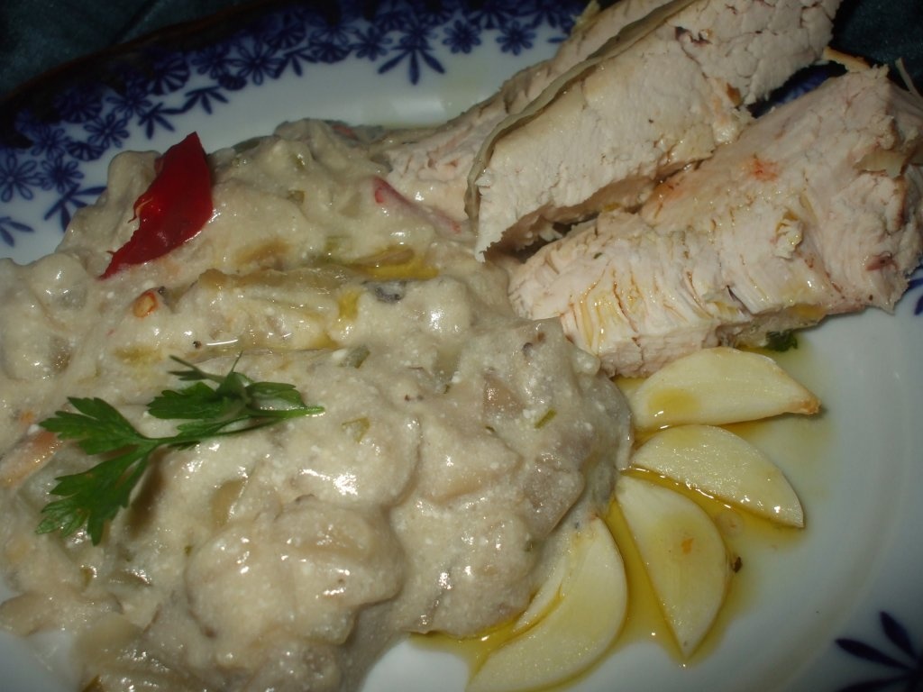 Ciuperci pleurotus cu smantana