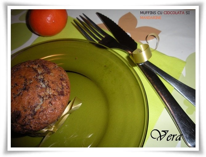 muffins cu mandarine si ciocolata
