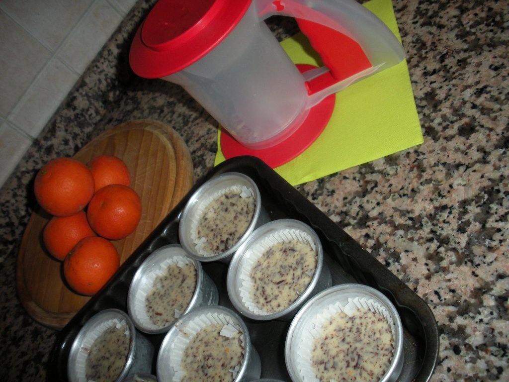 muffins cu mandarine si ciocolata