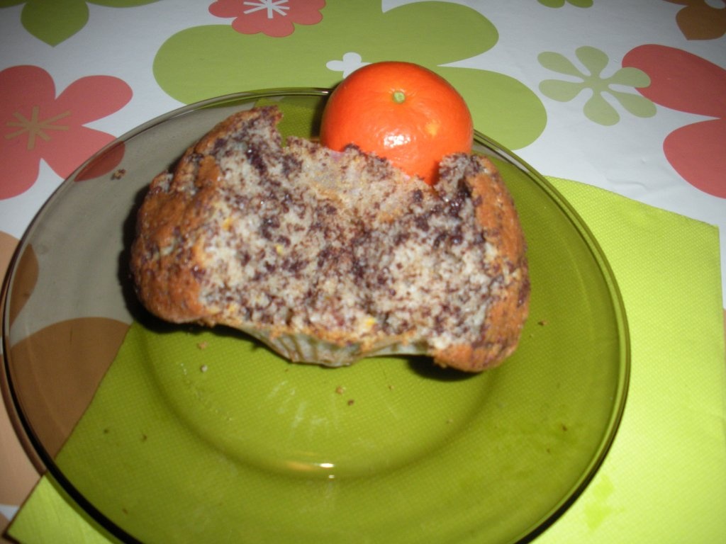 muffins cu mandarine si ciocolata