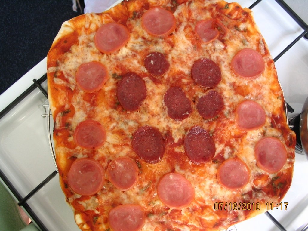 pizza cu blat american