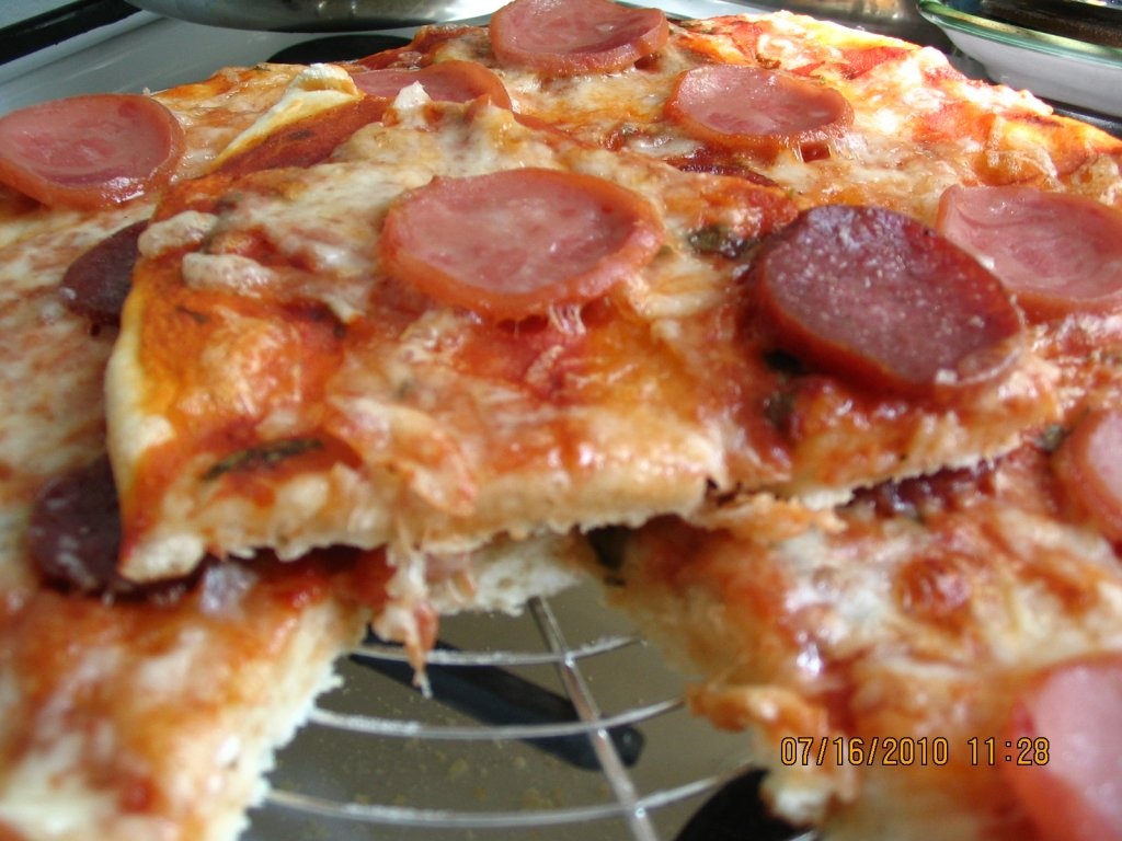 pizza cu blat american