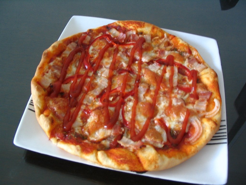pizza cu blat american