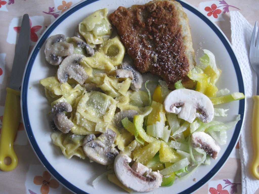 Tortellini cu cod pane