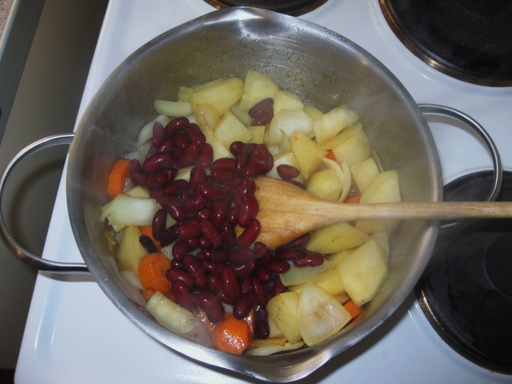 Supa crema de fasole (Sopa creme de feijao)