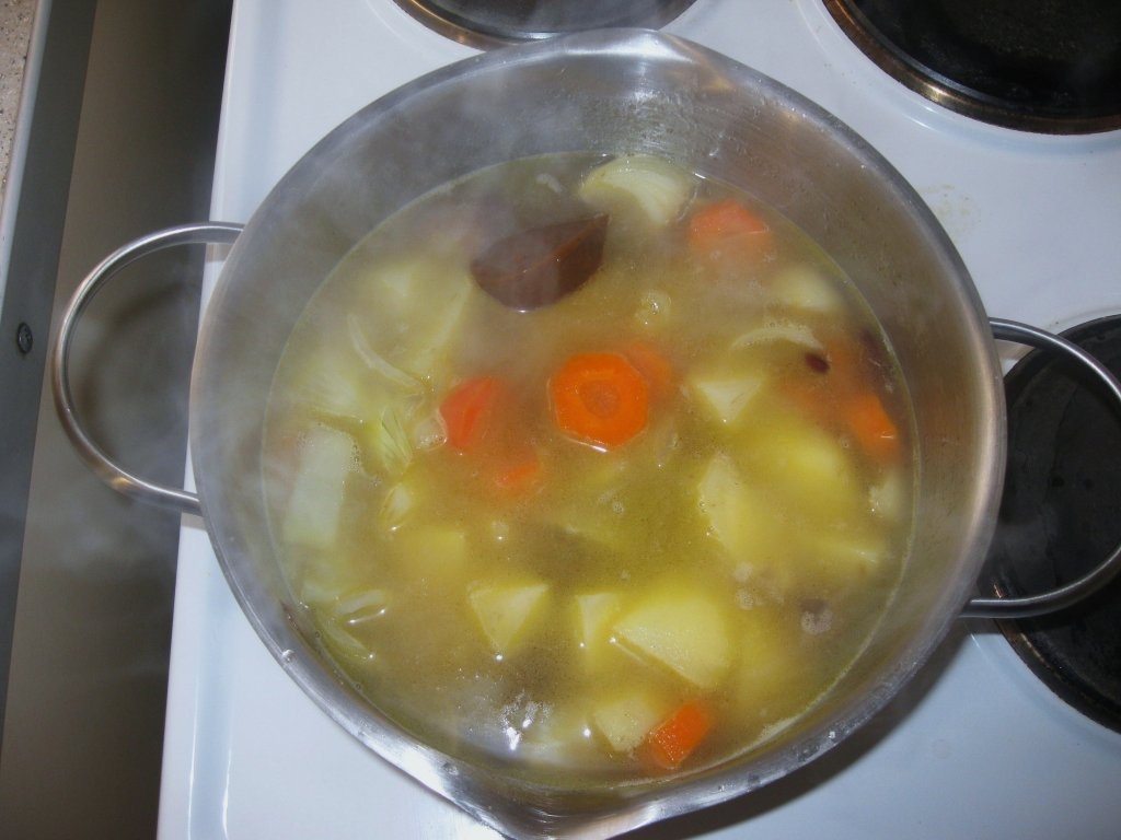 Supa crema de fasole (Sopa creme de feijao)