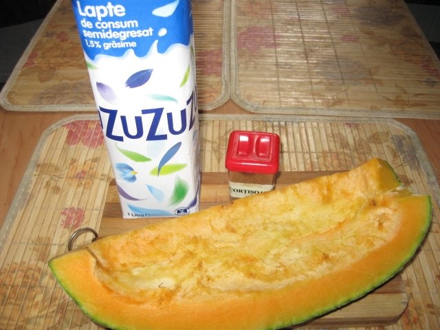 Dovleac fiert in lapte - desert