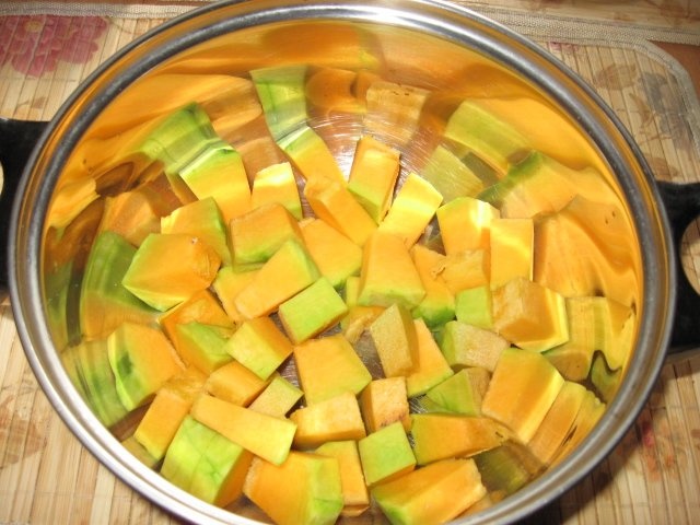 Dovleac fiert in lapte - desert