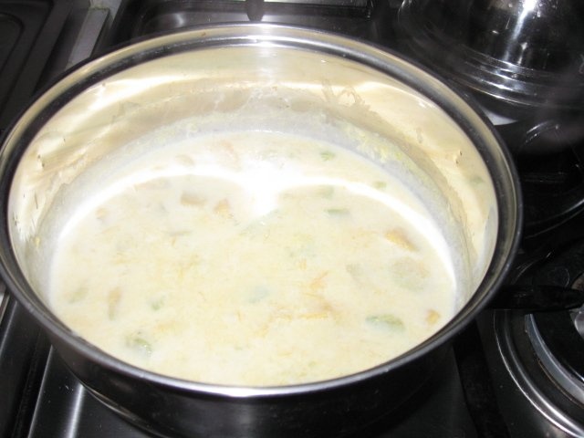 Dovleac fiert in lapte - desert