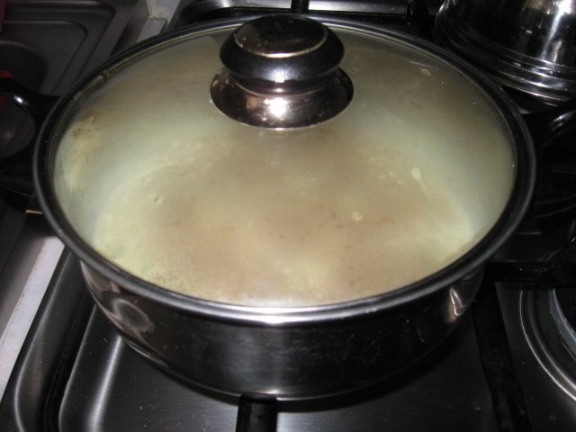 Dovleac fiert in lapte - desert