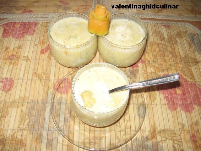 Dovleac fiert in lapte - desert