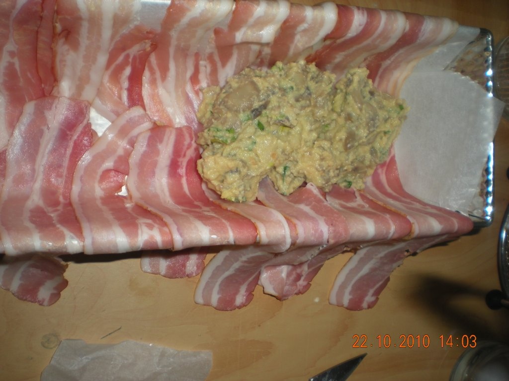 Terrina de ciuperci cu bacon