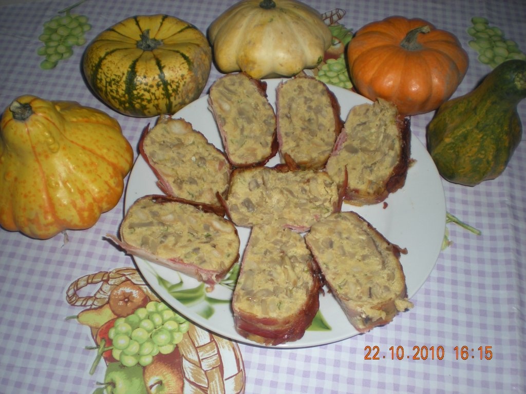 Terrina de ciuperci cu bacon