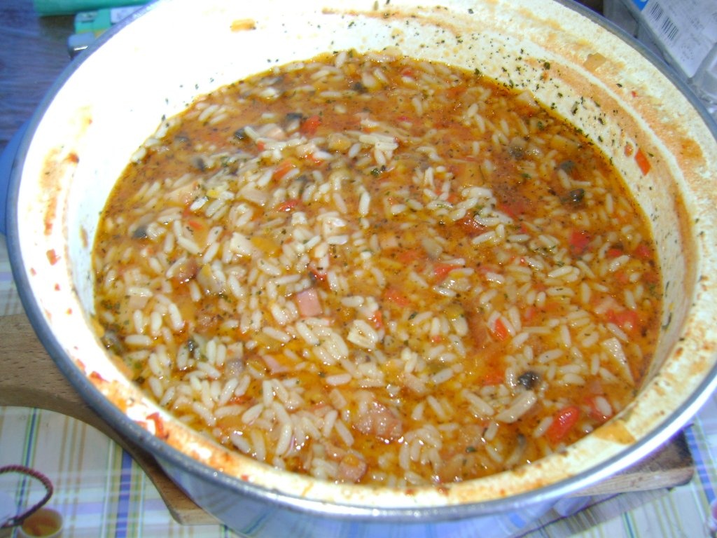 Orez cu legume si kaizer