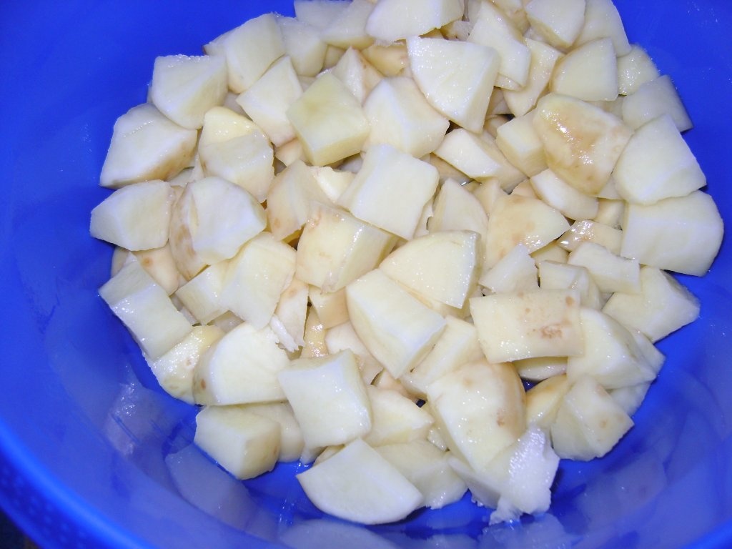 Mancare de cartofi cu costita afumata