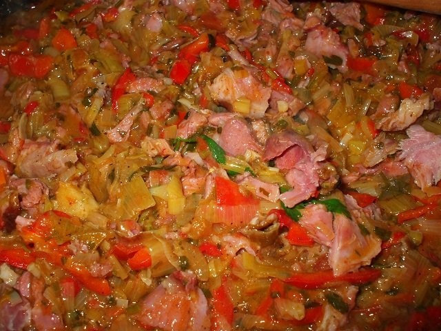 Paste cu praz si afumatura