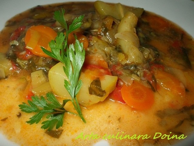 Țușpais de dovlecei cu praz